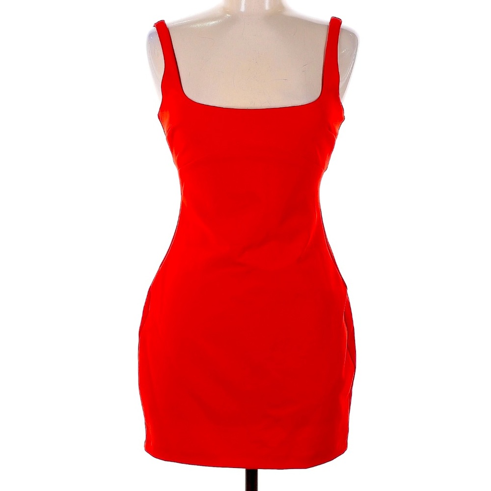 NWithoutT  Zara Red Scoop Neck Viral Mini Dress Never Worn
